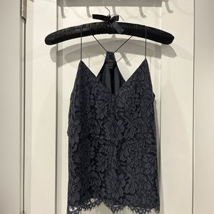 J.Crew grey lace camisole